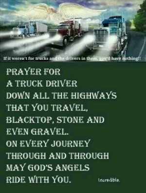 Prayer for truck drivers
