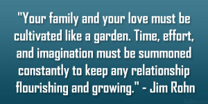 ... to keep any relationship flourishing and growing.” – Jim Rohn