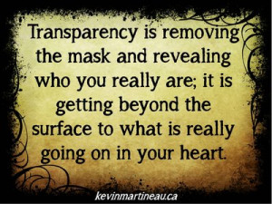 transparency is essential what we need