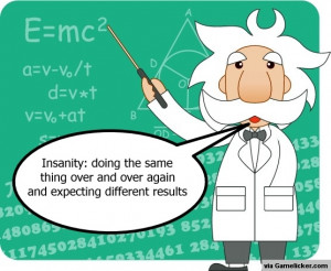 Albert Einstein: Quote about Insanity