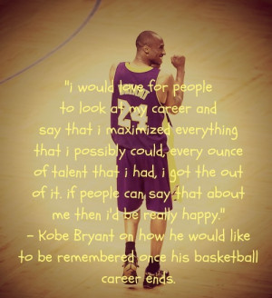 it be and let me just be kobe kobe bryant