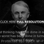 ... thinking, deep thomas edison, quotes, sayings, wise, deep, smart quote