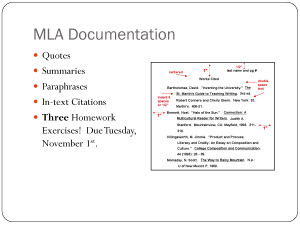 mla documentation ppt by handongqp hacker orlov mla quote mla