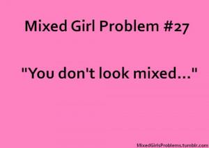 look #mixed #girl #problem #biracial