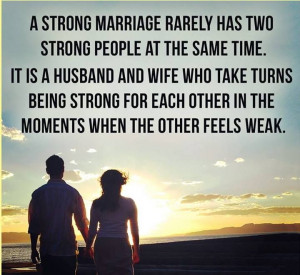 being strong for each other