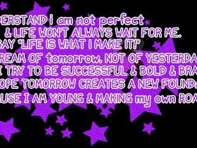 life lessons quotes or sayings photo: I am not perfect Quote ...