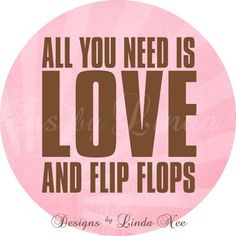 FLIP FLOP Summer on the Beach - Life is better in flip flops (1 inch ...