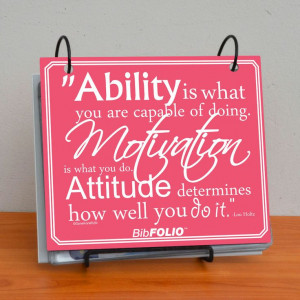 Ability, Motivation, & Attitude Quote BibFOLIO - Artist Style ...