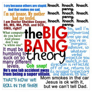 CafePress > Wall Art > Posters > Big Bang Quotes Poster