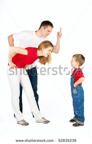 Parent Scolding Child Clipart Father and mother scold and
