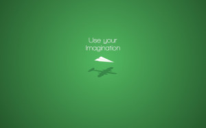 Misc Motivational Paper Airplane Airplane Green Imagination Wallpaper