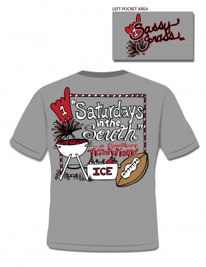 Sassy Frass Short Sleeve T-Shirt “Saturday Traditions”