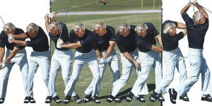 Arnold Palmer's legendary swing, from start to finish.