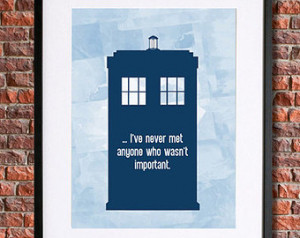 ... Doctor, David Tennant, Dr Who, Doctor Who Print, The Doctor Who Quote