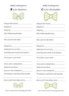 Free Printable Baby Shower...