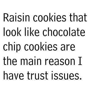 ... , Quotes, Funny Stuff, So True, Raisin Cookies, Things, Trust Issues