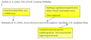 ... book information from EBSCO. Re-format it into a proper APA citation