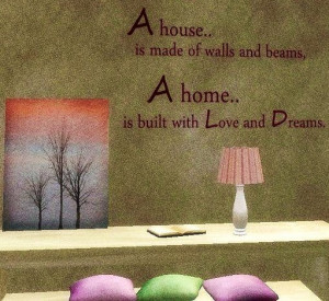 House vs home quote We love what we do, so when we build, your home IS ...