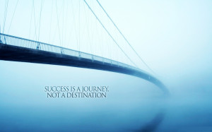 Success Is Journey Inspirational Quote wallpaper