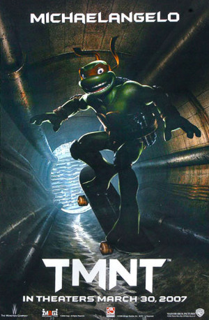 动画电影《忍者神龟》海报设计（图二）