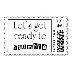Funny quotes postage bachelorette party stamps