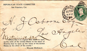... William McKinley for President and Corner Cover withMcKinley quote