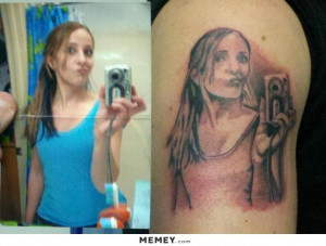 bad selfie tattoo funny selfies tattoos