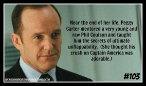 of her life, Peggy Carter mentored a very young and raw Phil Coulson ...