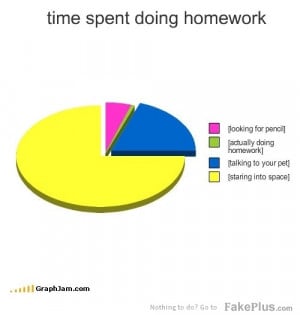 time spent doing homework