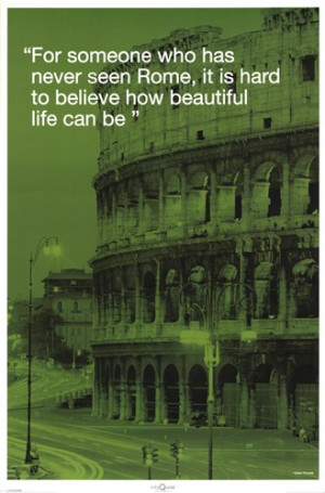Rome (City.Quote) Poster, Extra Large paper size, 24