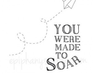 Airplane Photo Prop Inspirational Quote Nursery Print Printable