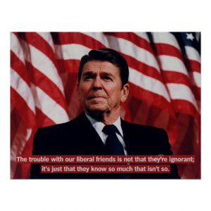Reagan Anti-Liberal Print