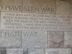 Franklin Delano Roosevelt Memorial Photo: One of fDR's famous sayings