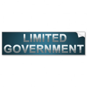 Limited Government Bumper Sticker