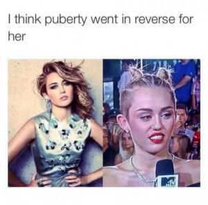 Miley Cyrus Puberty Meme