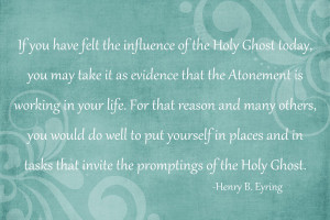 The influence of the Holy Ghost: free 4×6 Print