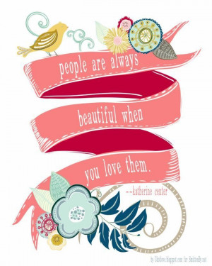 June - Inspire- People are always beautiful when you love them