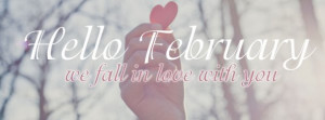 hello february fall in love facebook cover
