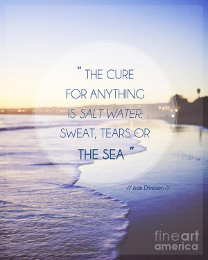 Salt Water Quote Photograph