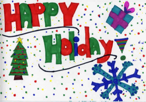 ... holiday card set 6 happy with both happy holidays happy holidays