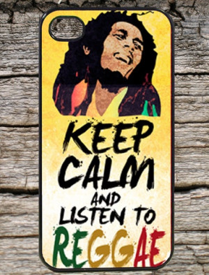 Bob Marley Keep Calm Reggae Iphone 4 / 4s Black Case