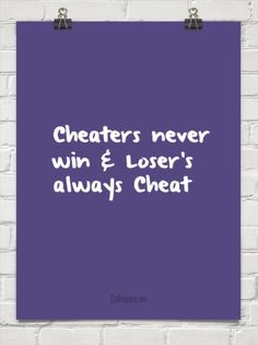 Cheaters never win & loser's always cheat #40826 artists, moon, heart ...