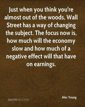 Alec Young - Just when you think you're almost out of the woods, Wall ...