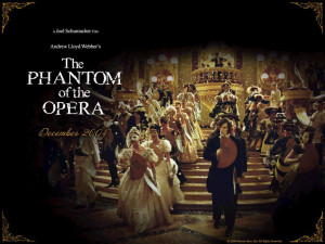 We watched The Phantom of the Opera movie tonight