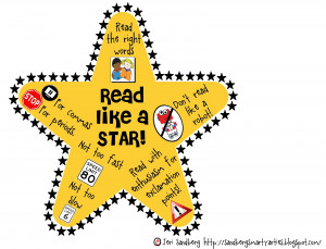 fluency star to remind kids about fluency. I put it on TPT for 2.00 ...