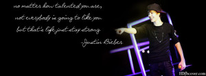 Justin Bieber quotes fb cover pic