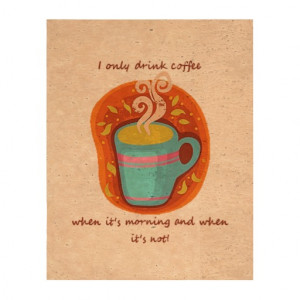 funny coffee addict quote or saying beverage coasters