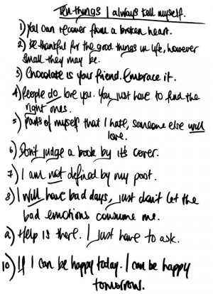 life #Thoughts #words #10 things #list