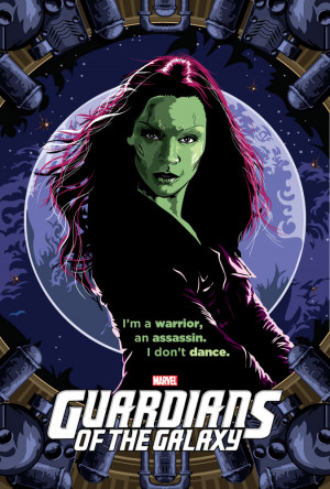 Guardians of the Galaxy Character Posters - Gamora by thelumpster