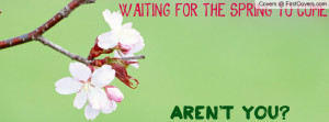 WAITING FOR THE SPRING Profile Facebook Covers